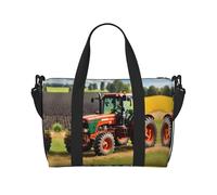 Company Farm Tractors - Bolsas de viaje para artículos personales para mujer, bolsas de viaje duraderas, bolsas de gimnasio para viajes nocturnos, color negro, talla única