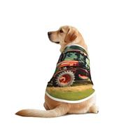 Company Farm Tractors - Ropa divertida para perros con estampado de tractores, chaleco lavable a máquina, para perros medianos y grandes