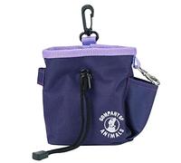 COMPANY OF ANIMALS bolsa de golosinas para perros, Compartimento amplio, Cierre con cordón, Enganche seguro, Se engancha al cinturón, cintura o bolsillo. Apta para pasear y adiestrar perros (Morado)