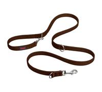 Company of Animals Collar Halti Correa multifunción con Doble Enganche, Ideal para antitirones Entrenamiento canino. Cómoda de sostener. Apta para Perros medianos y Grandes (Talla L, Nogal Profundo)