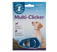 COMPANY OF ANIMALS Multi-Clicker, Accesorio para perros, Control de volumen con 3 ajustes, Fácil de pulsar, Clicker para perros, Adiestramiento, Apto para perros y cachorros sensibles.