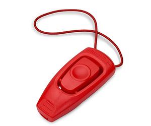 Company of Animals Whizzclick - Clicker e fischietto 2 in 1, fischietto per il richiamo canino e clicker per l’addestramento con premi, adatto a cani e cuccioli