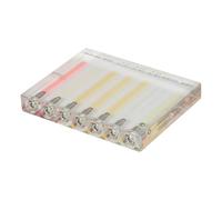 Comparador de calidad de aceite de automóvil acrílico, probador de viscosidad de aceite de transmisión de aceite de automóvil, herramienta de prueba de soporte de demostración (7 agujeros)