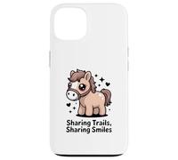 Compartiendo Senderos Compartiendo Sonrisas Lindo Pony Carcasa para iPhone 13