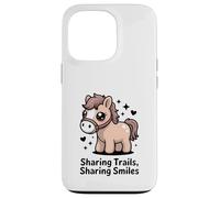 Compartiendo Senderos Compartiendo Sonrisas Lindo Pony Carcasa para iPhone 13 Pro