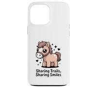 Compartiendo Senderos Compartiendo Sonrisas Lindo Pony Carcasa para iPhone 13 Pro MAX