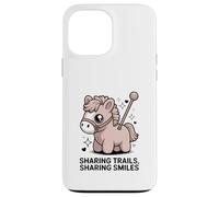 Compartiendo Senderos Compartiendo Sonrisas Lindo Pony Carcasa para iPhone 13 Pro MAX