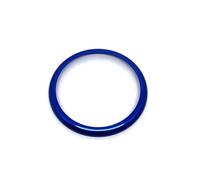 Compartimento Central Para Coche De Aleación Aluminio, Perilla Multimedia, Anillo, Botón, Pegatina Embellecedora Para Serie 5 G30 X3 G01 2018-2021 pegatinas(Blu)