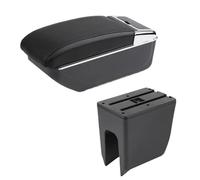 Compartimento De Reposabrazos Para Coche Caja Almacenamiento Central Reequipamiento Interno Carga USB Accesorios Para Coche Para Renault K-ZE(B1 Black line No USB)