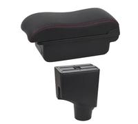 Compartimento De Reposabrazos Para Toyota Para Yaris Híbrido 2015-2021 Caja Modificación De Almacenamiento Para Consola Central Con USB(B2 red line NO USB)