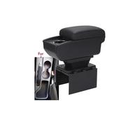 Compartimento para reposabrazos de Coche, para Hyundai I20 2021 2022 2023 2024 Consola Central Interior Compartimento para reposabrazos (Carga rápida A3) (B1 Negro Rojo, para 6 USB)