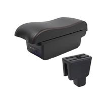 Compartimento Reposabrazos Para Coche Caja Almacenamiento Contenido Tienda Central Para BRV BR-V Autopartes(B1 Black red 3 USB)