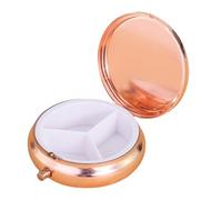 Compartimentos grandes Medicamentos Caja de medicamentos diaria Bolsa redonda Medicamentos, multicolor