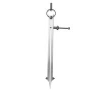 Compás de doble aguja, divisor de alas de acero al carbono para artesanía en cuero y marcado mecánico, compás de línea de precisión con cabeza templada, de 100 mm a 250 mm (200 mm)