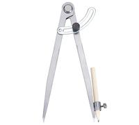 Compás de Marcar Carpintero Compas de Puntas Grande Brújula Profesional Distancia Medidor Círculos de Ala Divisor para Cuero Herramienta de Dibujo con Lápiz 20cm