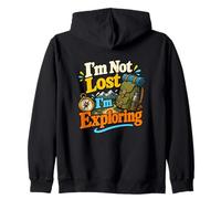 Compás Divertida Mochila de Camping I'm Not Lost I'm Exploring Sudadera con Capucha