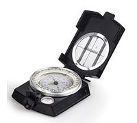 Compás multifuncional COSTIN brújula militar de metal impermeable de alta precisión con medidor de mapas calculadora de distancia nivel de burbuja perfecto para actividades al aire libre negro mate