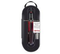Compas rotring compact micrometrico ajuste rapido longitud 17 cm circunferencia 36 cm.