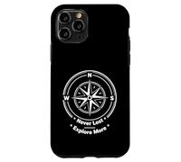 Compass Adventure Never Lost Explorer Diseño gráfico de Viaje Carcasa para iPhone 11 Pro