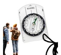 Compass - Compass Pocket Compass | Acrylic Survival Gear Compass for Backpacking Hiking Camping Hunting Survival | Outdoor Navigation Tool Portable Compass Survival Gear