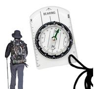Compass de bolsillo para la al aire libre - Mini resistente al | Brújula hecha de acrílico | Brújula de orientación sostenible para senderismo camping mochila y entrenamiento de
