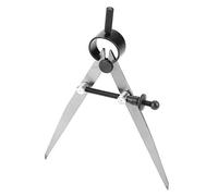 Compass de piel, divisor de 100 mm con ancho ajustable, ideal para grabado y marcado de acero de cuero-carbono, plateado