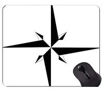 Compass Gaming Mouse Pad Custom, multifunción Compass Compass Rose Rubber Mouse Pad