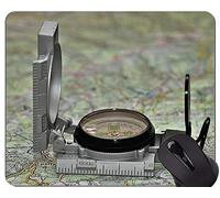 Compass Mouse Pad Antideslizante, compás Antiguo Compass Rubber Pad