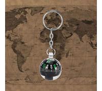 Compass para queso con llaves de bola llena de liquidez para excursiones de senderismo al aire libre, componente de supervivencia móvil de reacción rápida mini brújula de supervivencia para los