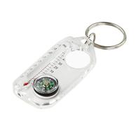 Compass Thermometer Keychain Survival - Portable Guiding Tool Keyring, Pocket Size Outdoor Gear For Hiking Backpacking, Multi-Use Mini Equipment For Camping Adventure Travel Ask Cha