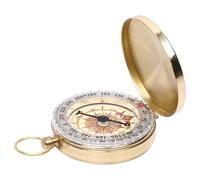 COMPASSO DE CAMISIÓN - 4.72*1.97*0.47in Vintage Style Brass Pocket Compass | Compass militar impermeable | Portable para la navegación de la navegación para el campamento Mochilado y navegación de