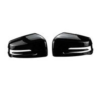 Compasty 1 par de cubiertas de espejo de puerta para espejo lateral para Clase C E S W204 W212 W221 CLA GLA 2009-2013 negro brillante