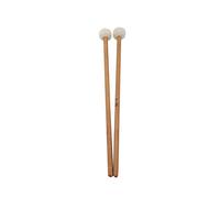 Compasty 1 par de palillos de fieltro con de madera para accesorios de instrumentos de percusión