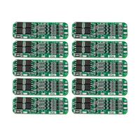Compasty 10 unidades 3S 20A 18650 - Módulo cargador de batería de litio placa de protección PCB 11.1V 12V 12.6V módulo