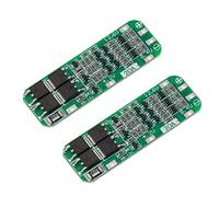 Compasty 2 piezas 3S 20A batería de litio 18650 cargador PCB BMS placa de protección 18650 - Módulo de carga de batería 11.1V 12V 12.6V