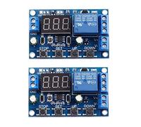 Compasty 2 piezas de CC 6-40 V cargador de batería interruptor de control de subtensión y sobretensión placa de protección de corte automático