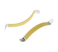 Compasty 2 piezas de metal esparcidor de cuerdas para guitarra Luthier para limpiar diapasón amarillo