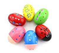 Compasty 6 huevos musicales de percusión de madera para niños