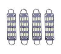 Compasty Bombilla LED de 44 mm, color brillante, 20 SMD, bucle rígido de 1.73 pulgadas, luces LED de cúpula interior 561 562 567 564, paquete de 4