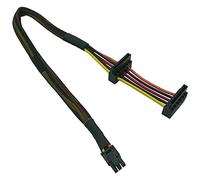 Compasty Cable de alimentación HDD en ángulo recto de 15 X2 a mini adaptador ATX de 6 compatible con la serie 3653 3650