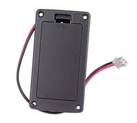 Compasty Caja de almacenamiento de batería para guitarra de 9 V montaje plano para accesorios de guitarra eléctrica