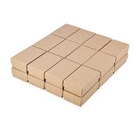 Compasty - Caja de papel Kraft de 24 piezas pequeña caja de papel Kraft hecha a mano de cartón embalaje caja - decoración de boda