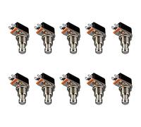 Compasty Caja de PéDale Efectos de Guitarra Botón SPST Momentáneo Interruptor de Pie Botón Pulsador Pack de 10