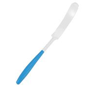 Compasty Cepillo de ducha trasero fácil de alcanzar mango antideslizante, cepillo de ducha largo curvado adecuado para ducha de ancianos