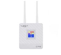 Compasty CPE903 LTE 3G 4G 2 Antenas Externas Módem WiFi CPE Router con Puerto RJ45 y Ranura para Tarjeta Sim Enchufe Europeo