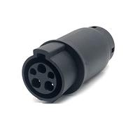 Compasty EVSE Adaptador 32A J1772 Tipo 1 a Tipo 2 Adaptador de enchufe, Cargador de Vehículo Eléctrico Conector de Carga