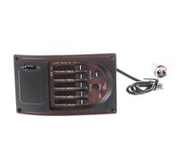 Compasty Guitarra acústica - Preamplificador con cable de 5 bandas EQ Tuner Piezo Pickup