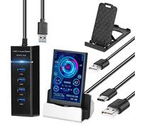 Compasty Monitor de ordenador para caja IPS 3.5 pulgadas IPS tipo C pantalla secundaria CPU GPU RAM HDD vigilancia USB AIDA64