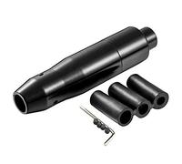 Compasty Pomo de cambio de coche con botón, cabezal de palanca de cambios de transmisión para la mayoría de vehículos automáticos (negro)