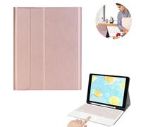 Compatibilidad universal, teclado retroiluminado personalizable: funda con teclado Bluetooth inalámbrico desmontable para iPad de 10,2 pulgadas de